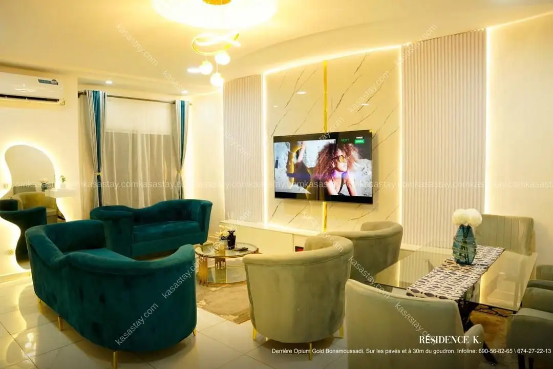 Appartement moderne de deux chambres au cœur de Bonamoussadi, Douala.