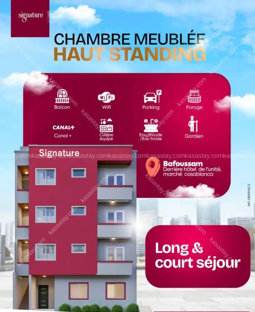 Chambre meublée par RÉSIDENCE SIGNATURE ( entrée friperie marché cas) 5