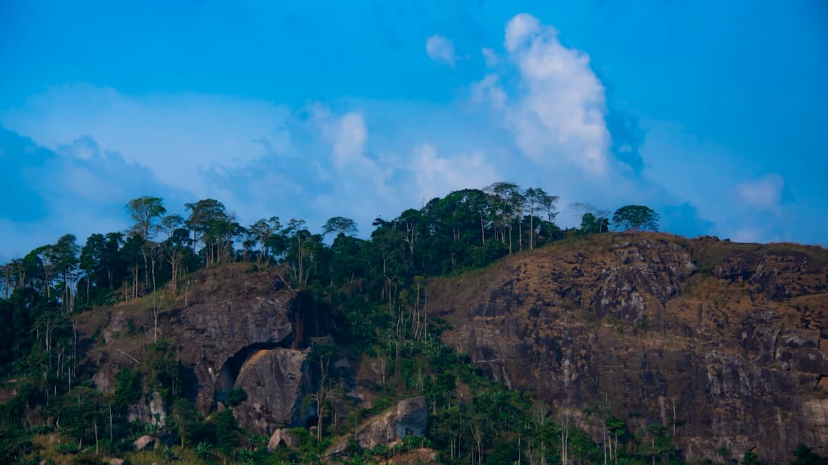 Yaoundé skyline with hills in the background, Cameroon